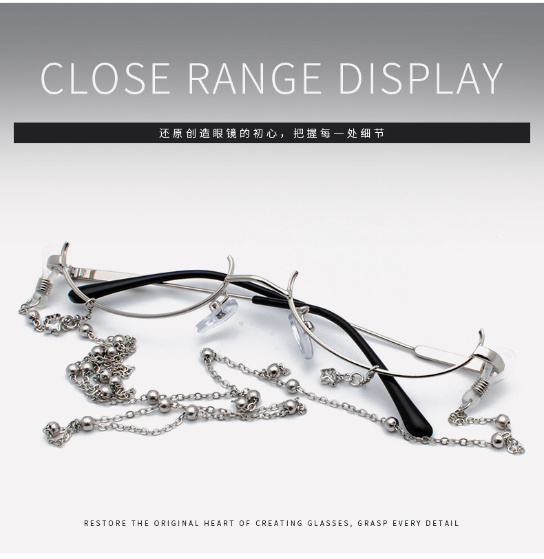 Mắt Kính Nửa Gọng Phối Dây Xích Thời Trang Cho Nữ | BigBuy360 - bigbuy360.vn