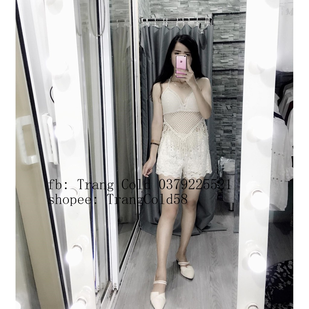 Set ren đi biển_ Hàng Quảng Châu ( ảnh thật shop tự chụp)