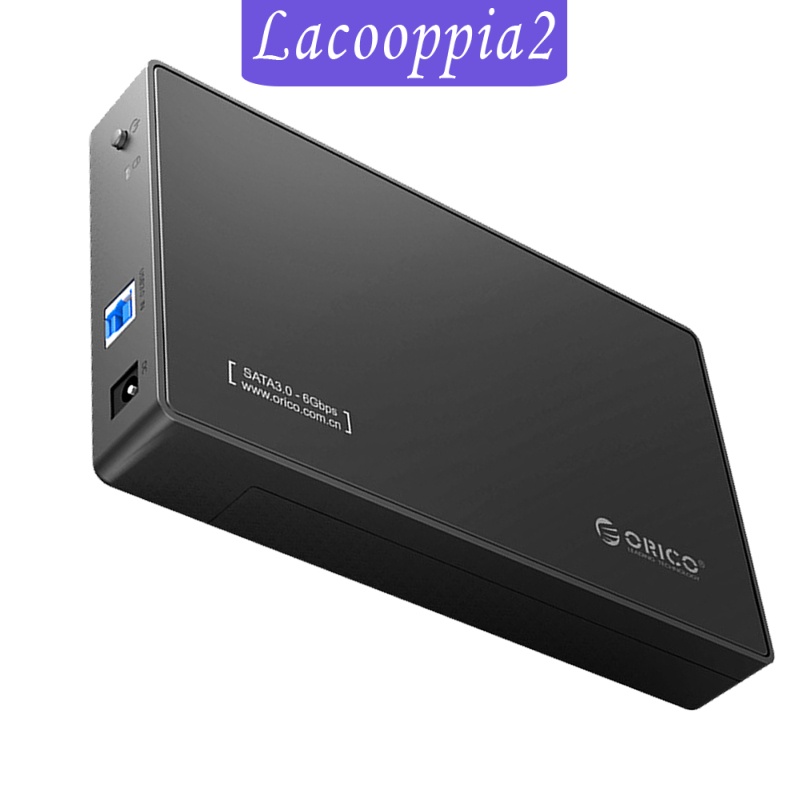 [LACOOPPIA2] ABS External Hard Drive Enclosure 12V Adapter Support UASP for SATA III SSD