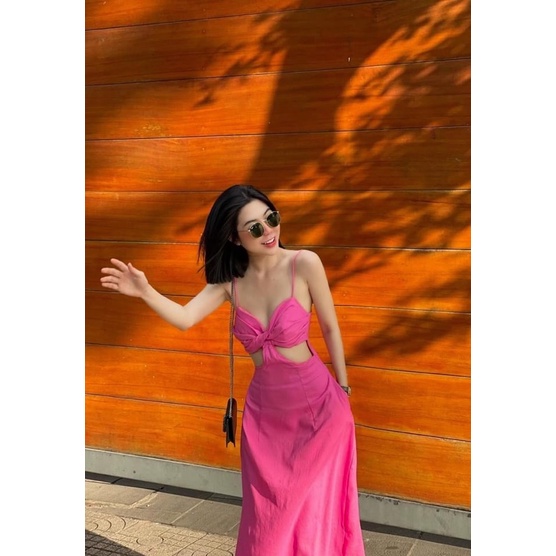 ĐẦM MAXI CUT EO VÁY CUT OUT XOÈ 2S💕GIMI