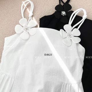 SP008623-2-Đầm dây đính hoa