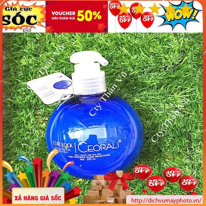 Kem dưỡng tóc giữ nếp tạo kiểu cho tóc uốn CEORALI dung tích 250 ml giúp tóc bồng bềnh tự nhiên