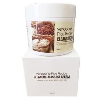 Kem tẩy trang massage verobene rice recipe cleansing massage cream 300ml