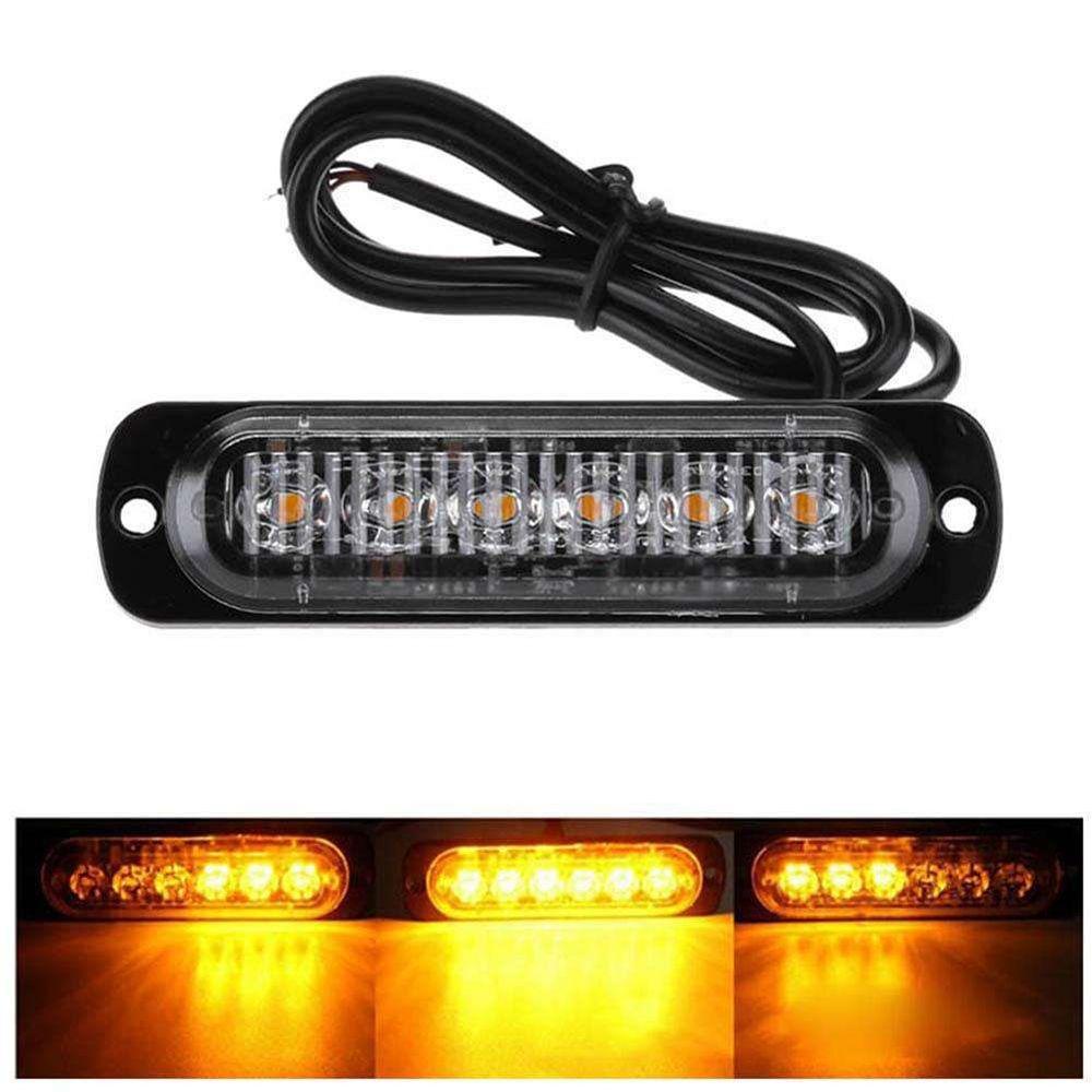 Đèn Cảnh Báo 6 Bóng LED 18 Chế Độ Nhấp Nháy Chuyên Dụng Cho Xe Hơi Xe Tải