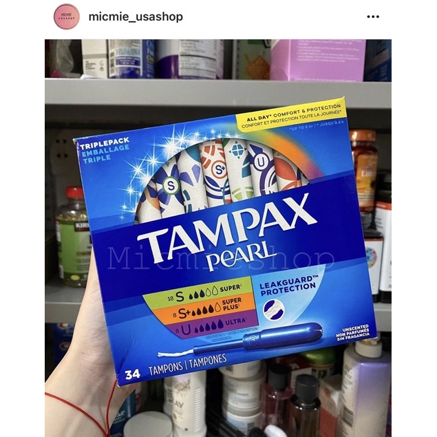 BĂNG VỆ SINH DẠ ỐNG KHÔNGUIF TAMPAX PEARL