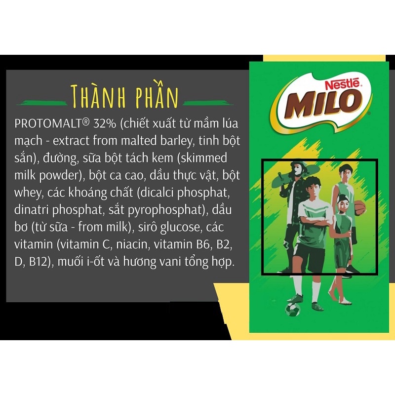 Milo Bột/ Thức Uống Lúa Mạch Milo Active Go Hộp 400g