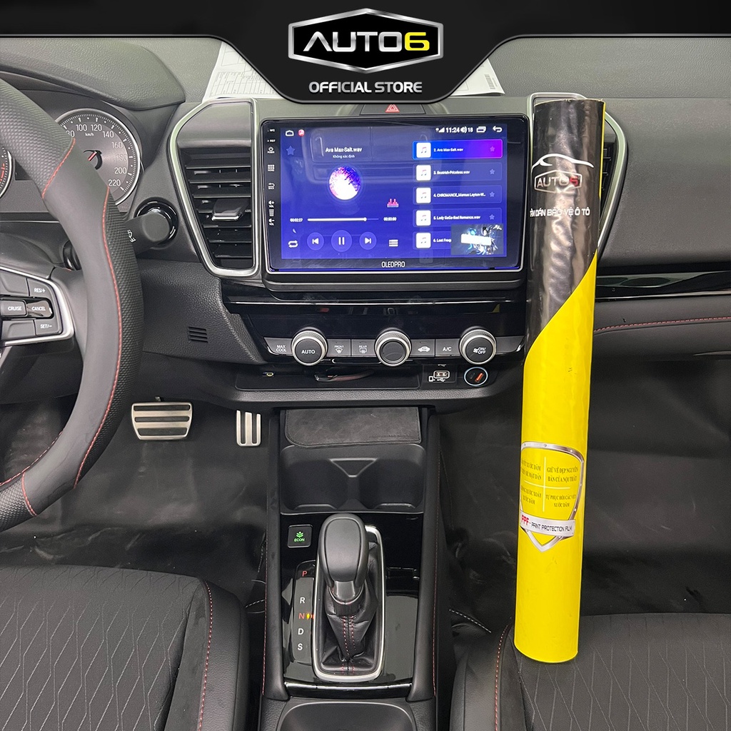 Bộ 3 chi tiết Film PPF trong suốt dán xe HONDA City RS 2021-2022 chống xước bảo vệ nội thất ô tô - AUTO6