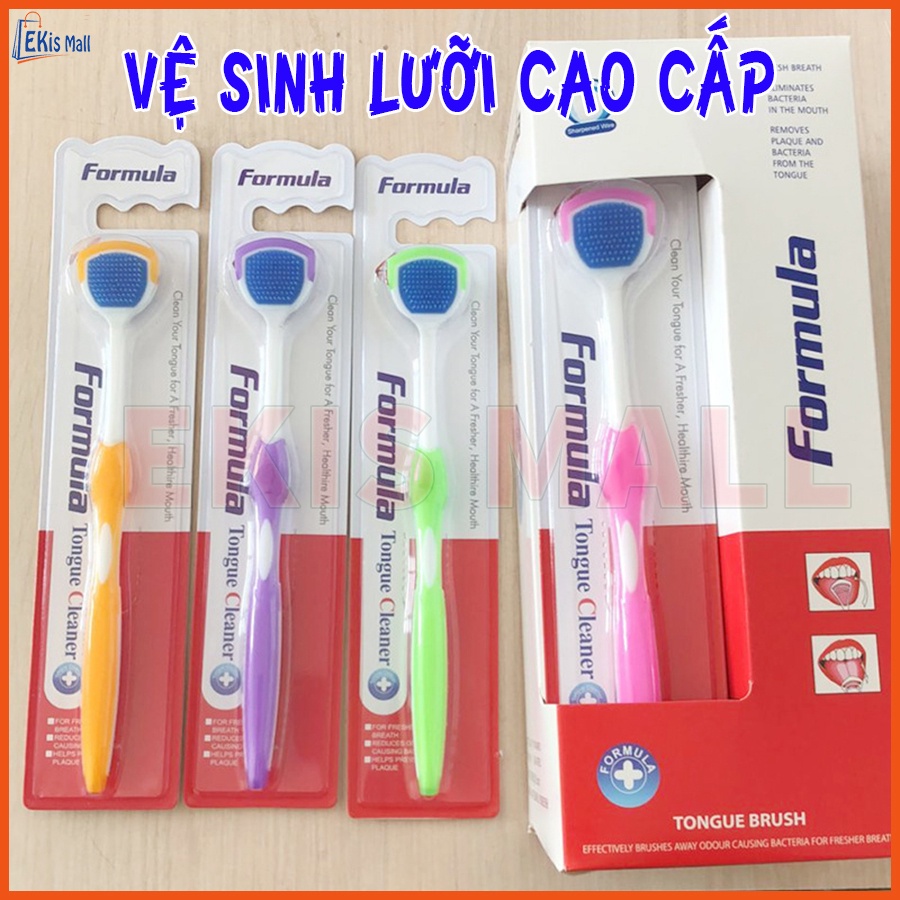 Bàn chải cạo lưỡi Nano Formula Dụng cụ vệ sinh lưỡi Cao cấp