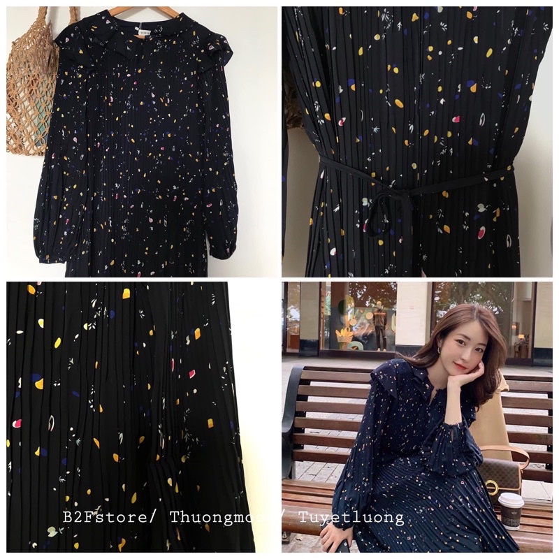 Đầm hoa nhí dáng dài sang chảnh