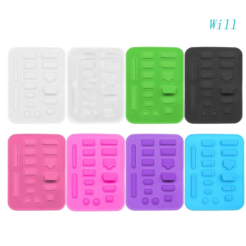 Bộ 16 Nút Bịt Cổng Máy Tính Bằng Silicone Chống Bụi