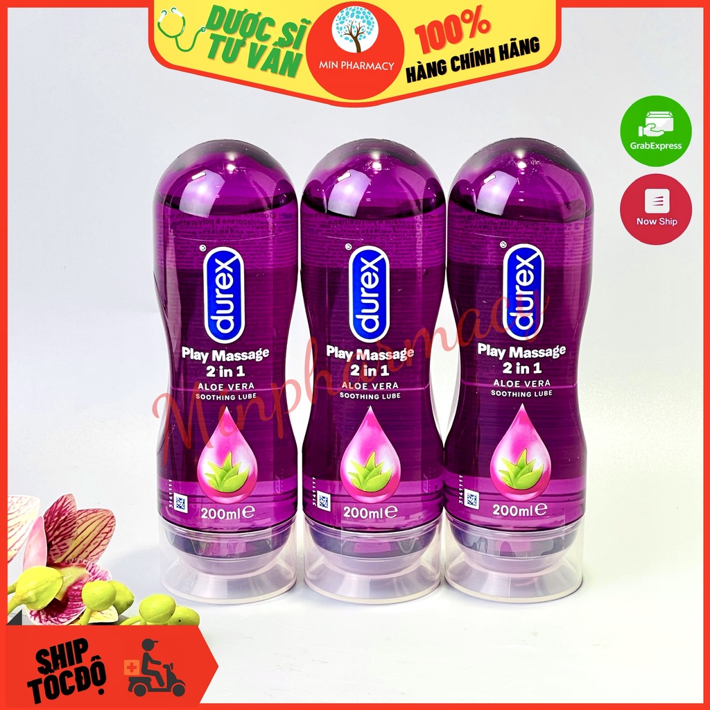 Gel bôi trơn DUREX Play Massage 2in1 Chính hãng (200ml) - Minpharmacy