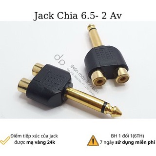 Jack Chuyển 6 Ly Ra 2 Cổng Av Xi Vàng