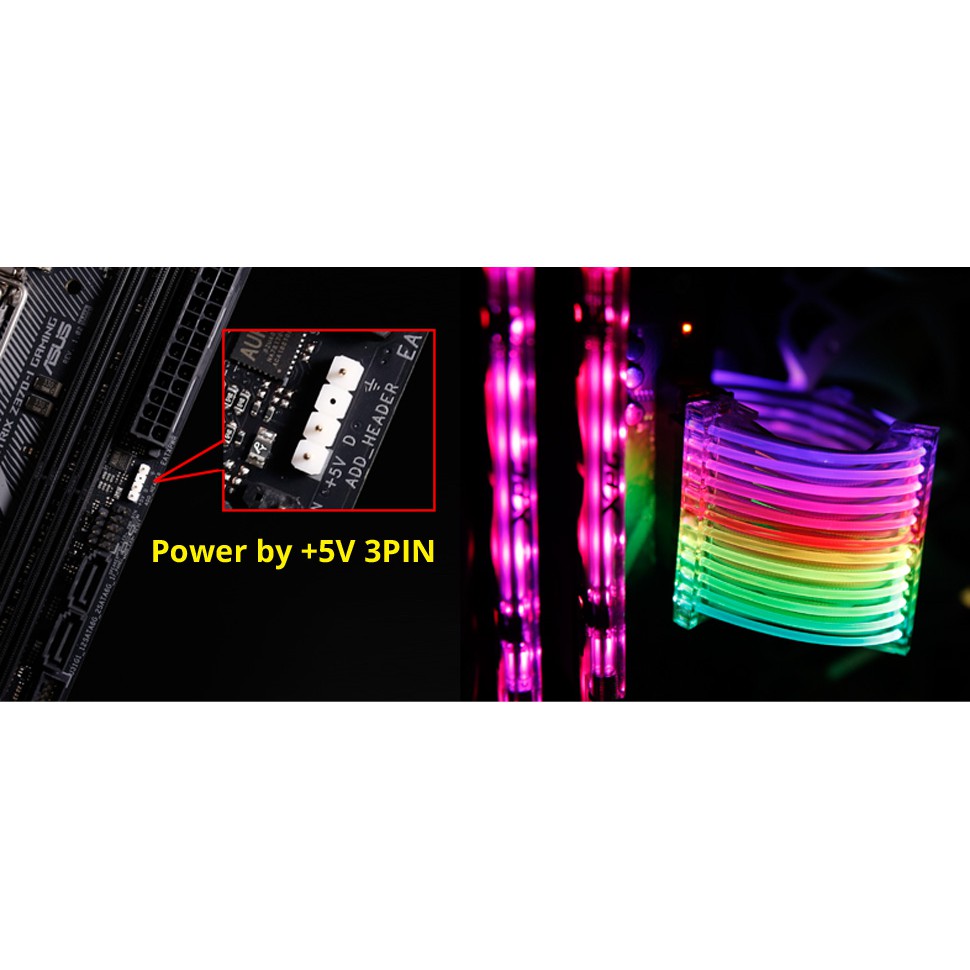 Dây Nguồn Bọc Lưới LIAN LI Strimer RGB 24 PIN