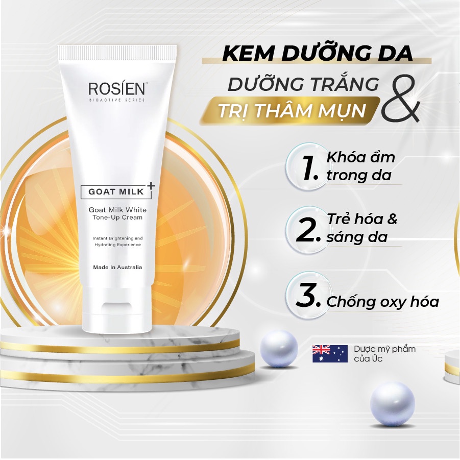 Kem Dưỡng nâng tông, dưỡng sáng - Rosien Goat Milk White Tone - Up Cream 100ml