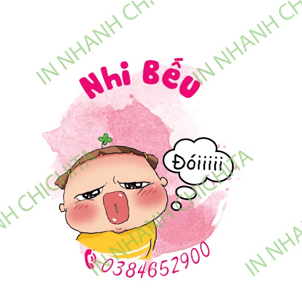 [tem giấy] In tem nhãn A3 theo yêu cầu số lượng ít