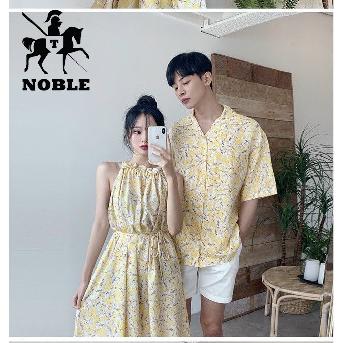 [Freeship] Set đồ đôi couple đi biển, đồ cặp tình nhân thời trang Noble cao cấp XB99 (kèm ảnh thật)