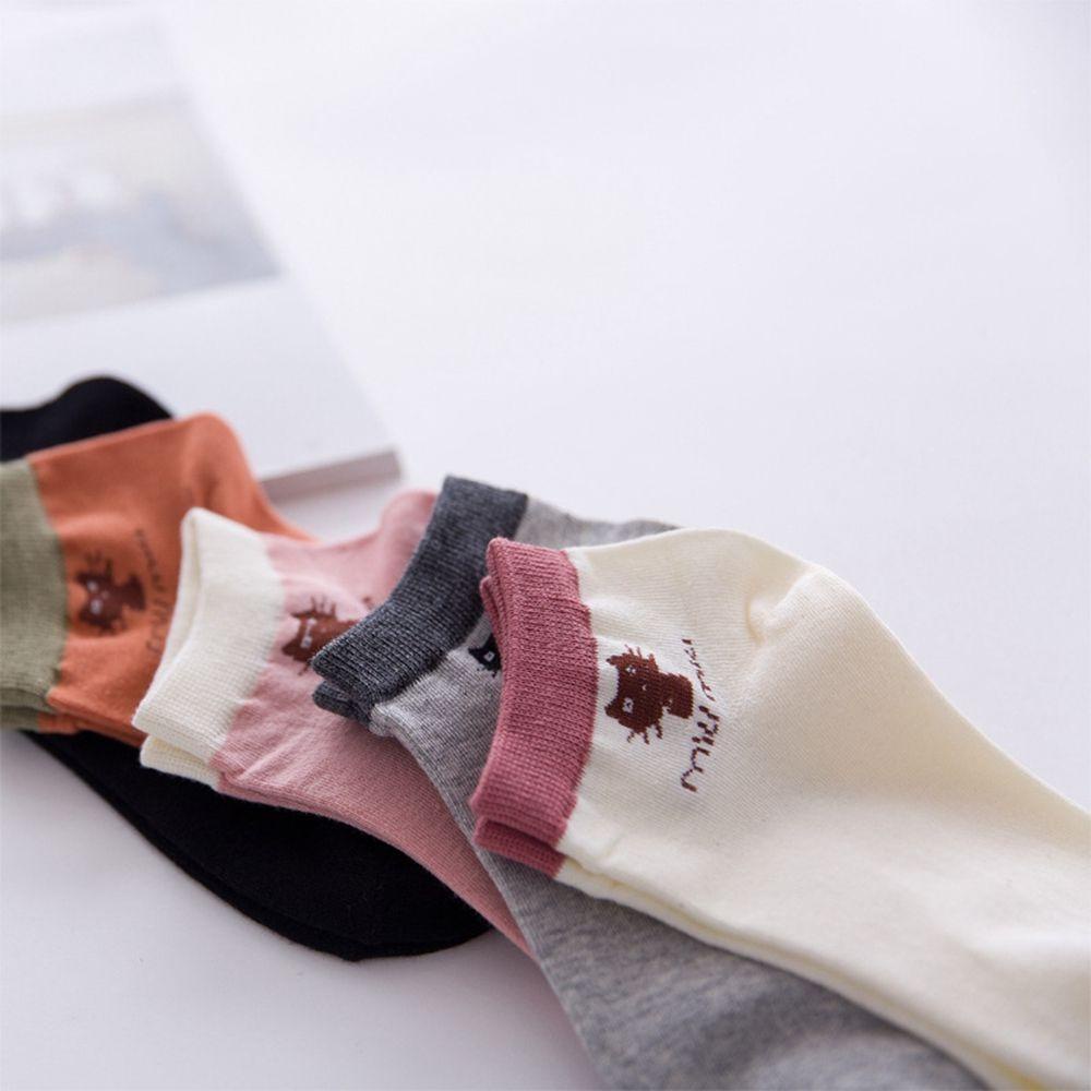 Vớ Cotton 26Ede Mềm Mại Màu Kẹo Ngọt In Họa Tiết Hoạt Hình Dễ Thương Cho Nữ