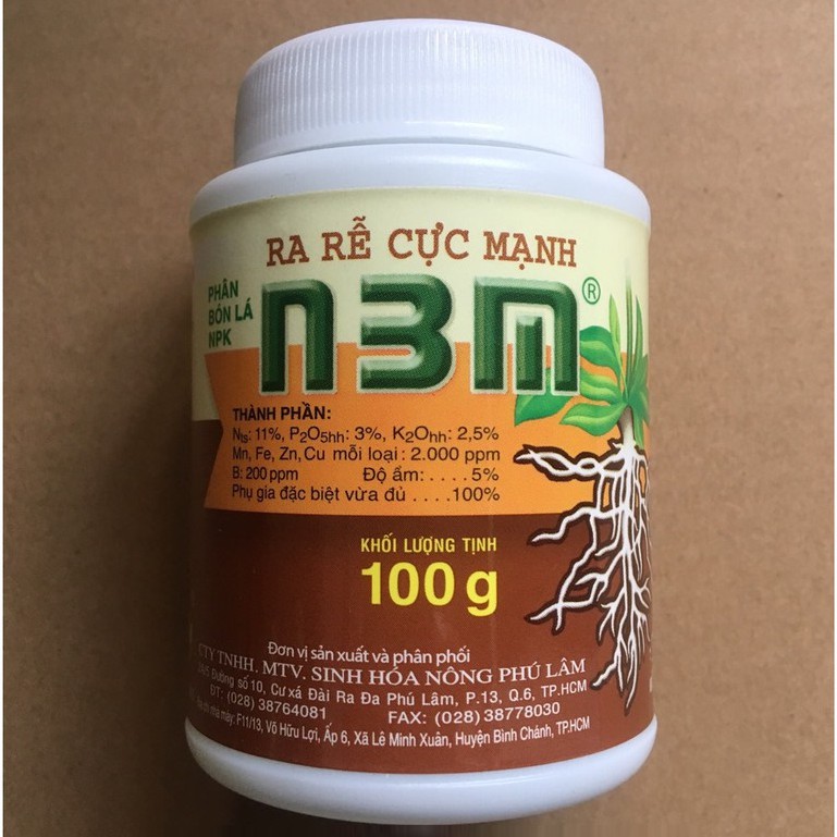 Kích Rễ n3m 100g, Phân Bón Lá Ra Rễ Cực Mạnh N3M cho cây trồng