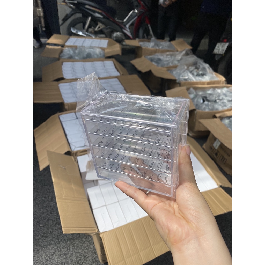 kệ mica để line mi- kệ meka để line mi - dụng cụ nối mi huyhoangmi