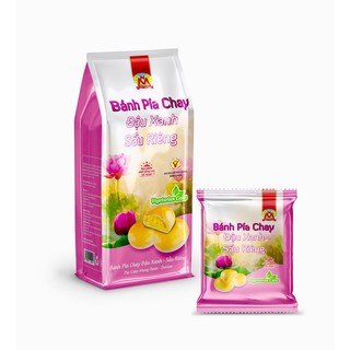MỸ NGỌC_440g Bánh pía CHAY ĐẬU XANH, SẦU RIÊNG [KHÔNG TRỨNG MUỐI] - PREMIUM Vegan Pia Cake with Mung beans, Durian 440g