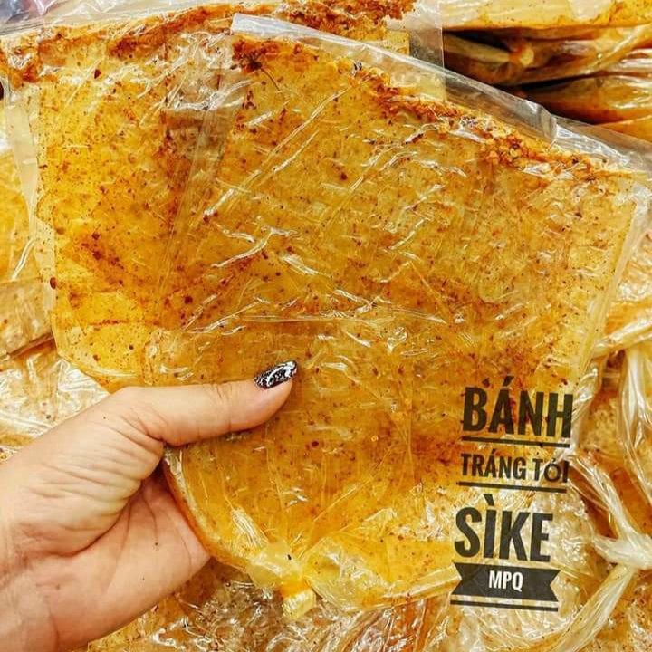 Bánh tráng xì ke muối nhuyễn siêu cay 50g khổng lồ thương hiệu Mlem Food.