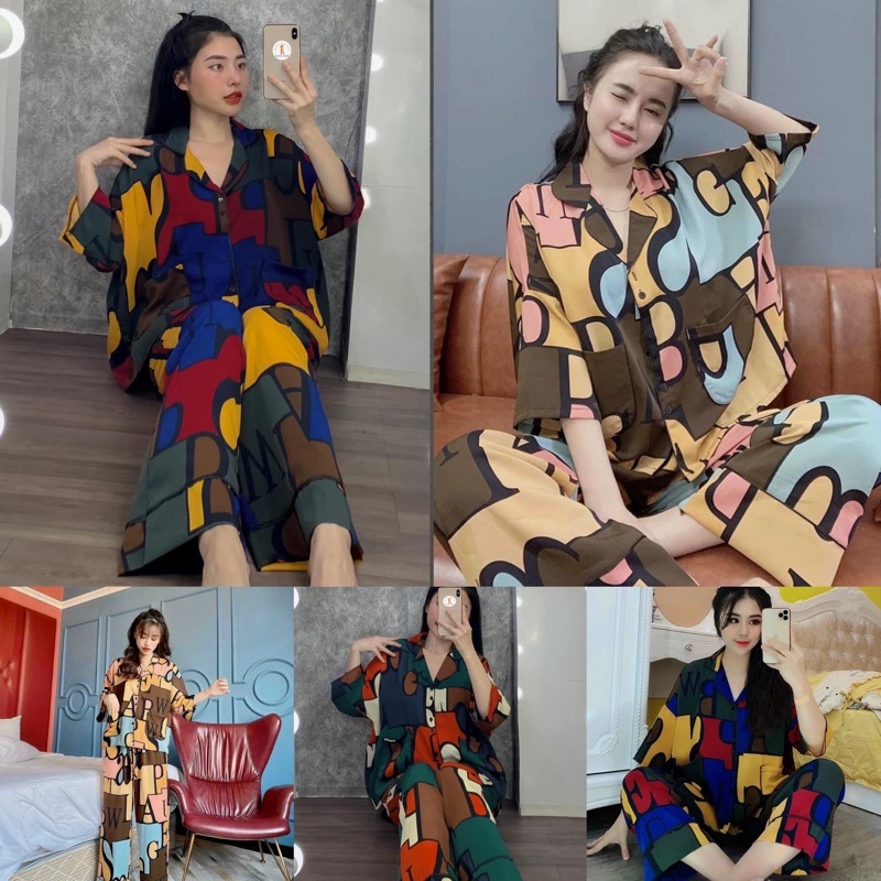 Đồ Bộ Pijama, Đồ bộ mặc nhà pijama thiết kế kiểu cánh dơi, vải lụa mango cao cấp, mềm mại, thoáng mát - 𝑴𝑰𝑵𝑺𝑯𝑶𝑷 | BigBuy360 - bigbuy360.vn