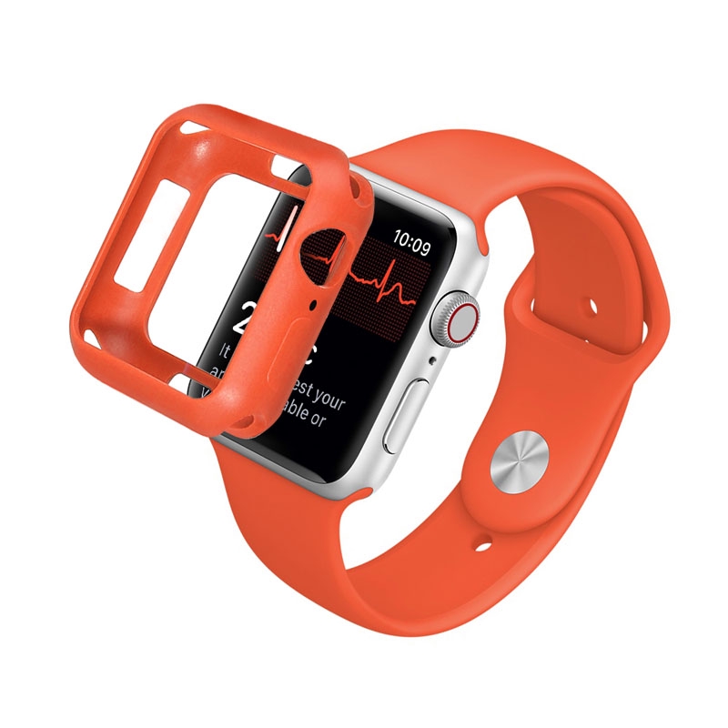 Ốp Bảo Vệ Chống Trượt Cho Đồng Hồ Thông Minh Apple Watch Series 5 / 4 / 3 / 2 / 1 Kích Thước 38mm 40mm 42mm 44mm