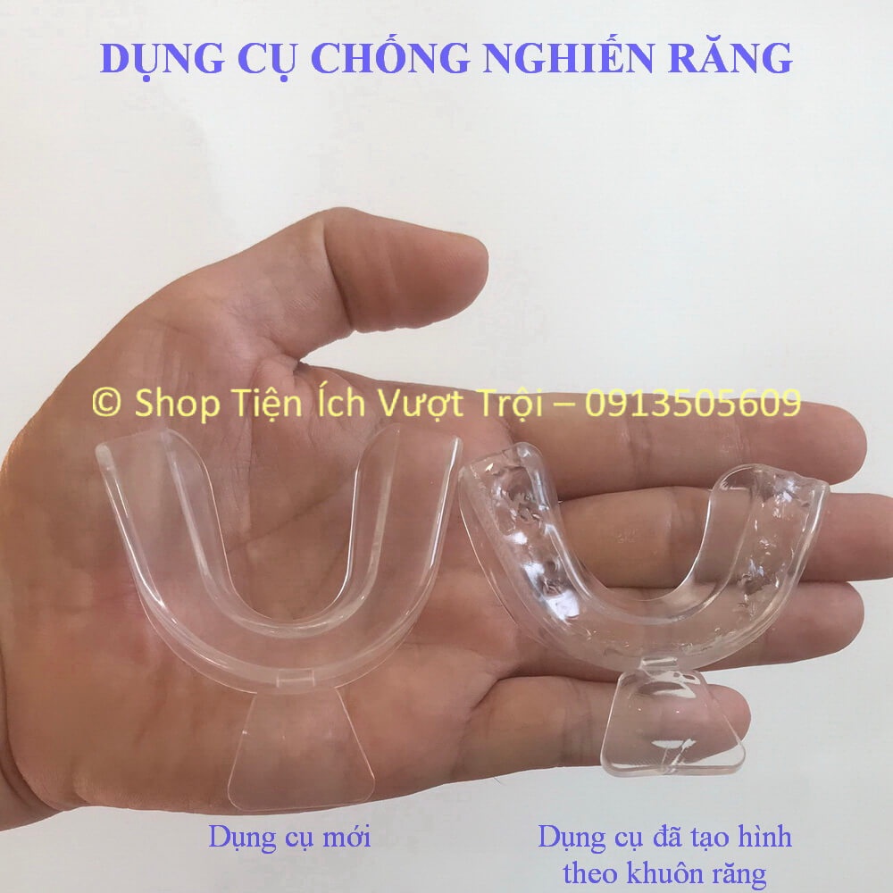 Miếng chống nghiến răng hiệu quả, gọn nhỏ, không vướng, không cộm, dùng cho cả người lớn và trẻ em-Tiện Ích Vượt Trội