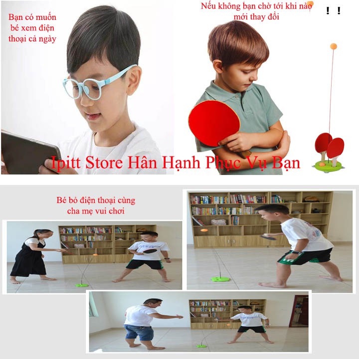 Bóng bàn phản xạ giúp trẻ vận động tránh xa tivi điện thoại pp Bởi DooDee.vn