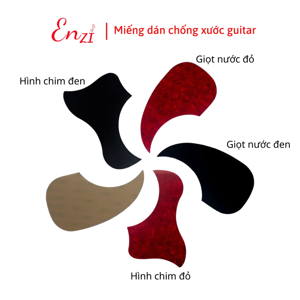 Miếng dán trong suốt chống trầy xước cho đàn guitar acoustic, classic Enzi