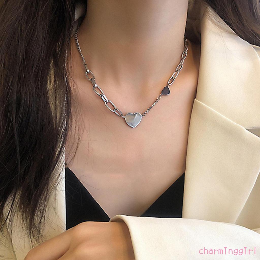Vòng cổ mặt hình trái tim thời trang cho nữ