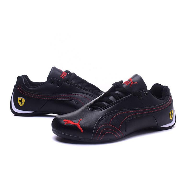 [ẢNH THẬT] Giày da Puma Ferrari Giày thể thao nhẹ Giày thường Giày thể thao màu đen Cao Cấp TOP CHAY
