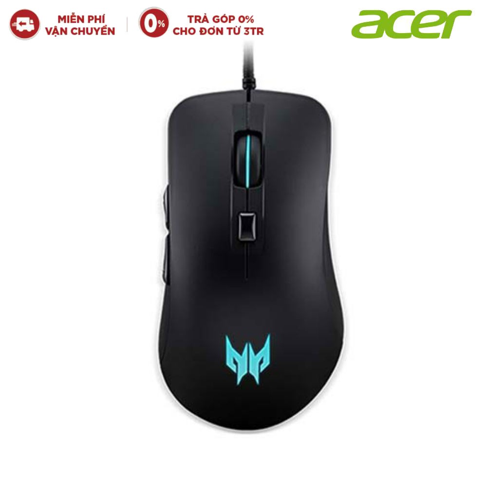 Chuột chơi game Acer Predator Cestus 310: 4200 DPI -Led sáng xanh - Thiết kế 6 nút