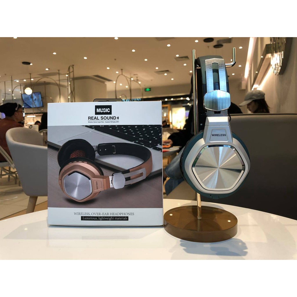 Tai Nghe Bluetooth Chụp Tai Bluetooth Mẫu Mới Siêu Ngầu Wireless Stereo Over-Ear Headphones . Âm Thanh Siêu Chất