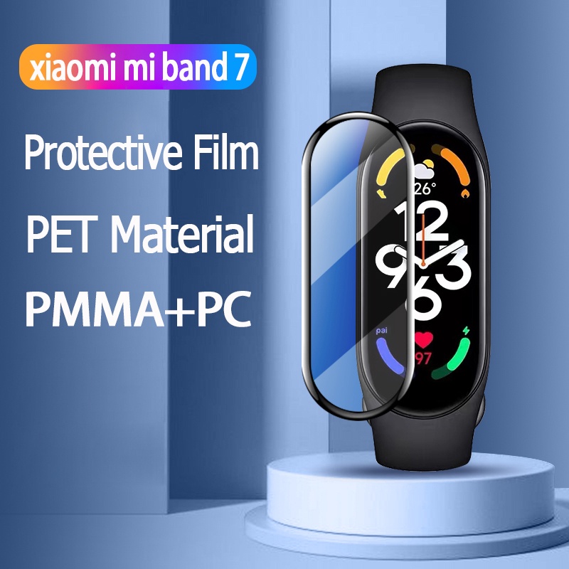 Miếng dán mặt đồng hồ Jansin kính 3D chống trầy xước bảo vệ cho đồng hồ thông minh Xiaomi Mi Band 7