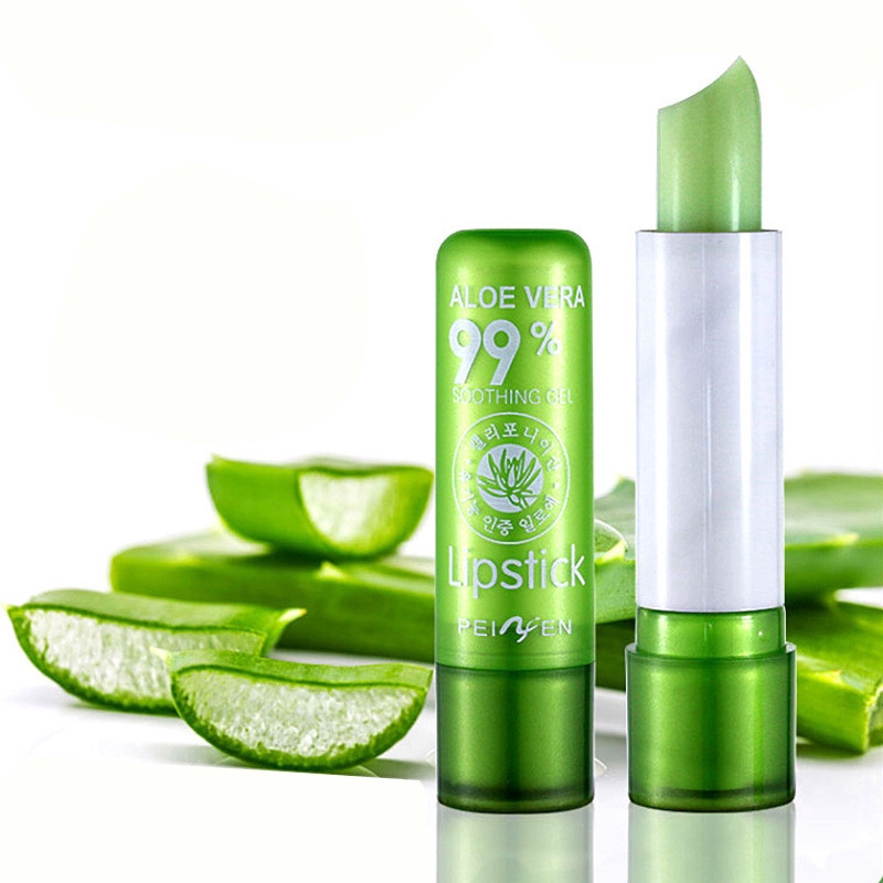 Natural Aloe Vera Moisturizing Lipstick / Temperature Color Changing Lip Stick / Long Lasting Lip Balm / Women Daily Basic Lips Makeup Cosmetic