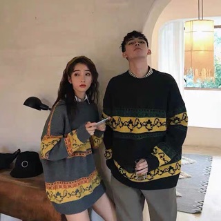 💯Ảnh Thật🍀Áo len đôi order QC