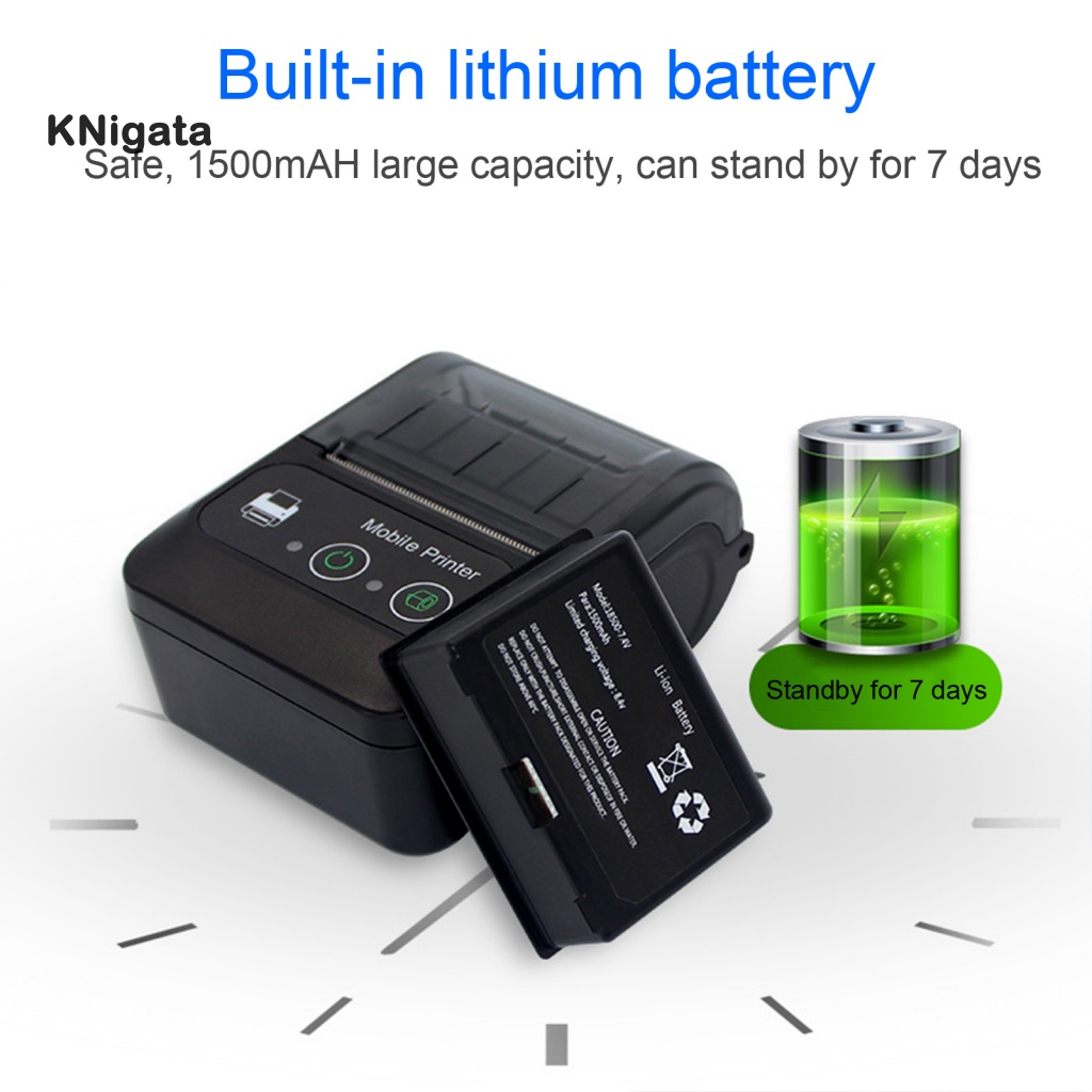 1 Bộ Máy In Nhiệt Đuôi Bán Dẫn Kết Nối Bluetooth Cho Nhà Hàng