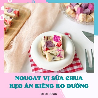 Kẹo Nougat ăn kiêng không đường dùng đường kiêng 0 calo - vị Sữa chua sấy
