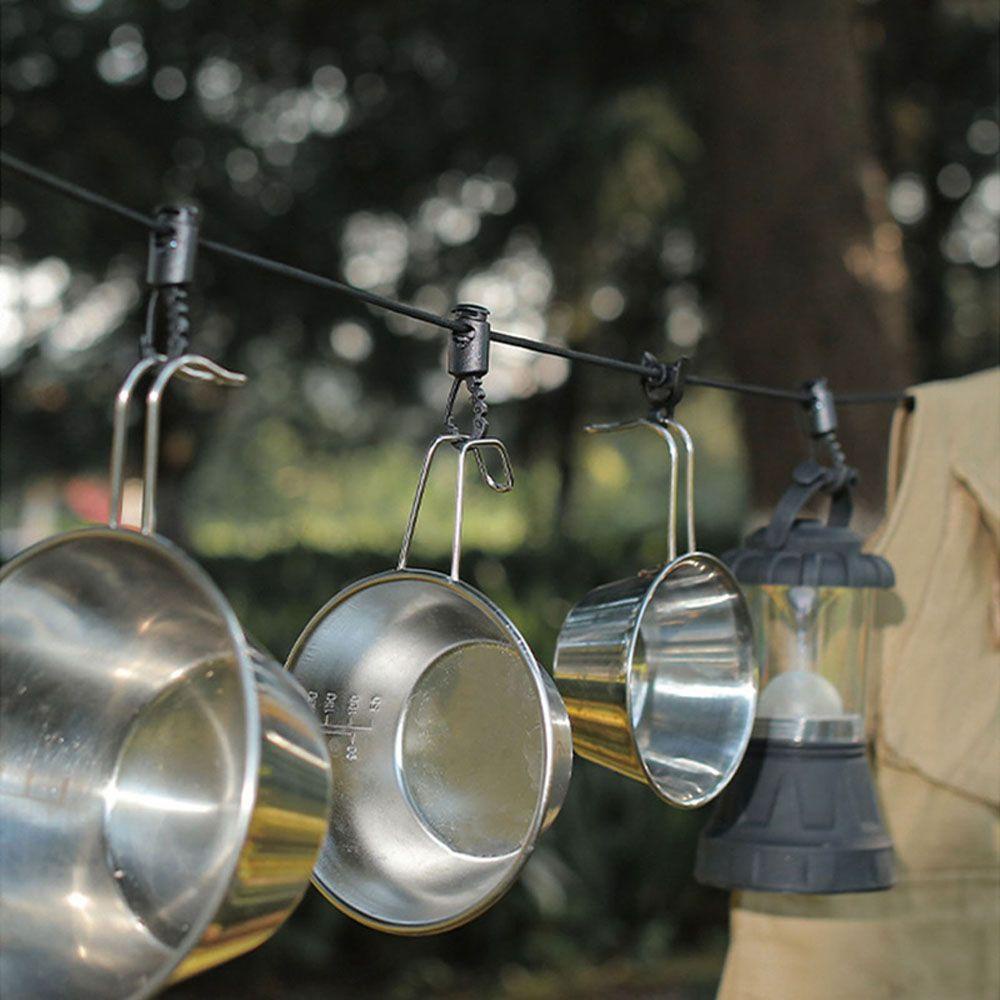 Dây Phơi Quần Áo Kèm Khóa Tùy Chỉnh Tiện Dụng Mang Theo Cắm Trại Dã Ngoại