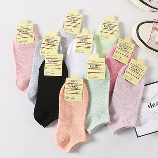 Set 10 đôi tất vớ nữ GOMTAT cổ ngắn chuẩn xuất Nhật, vớ nữ cotton co ciãn cao cấp, mềm mịn, êm chân  -CB024