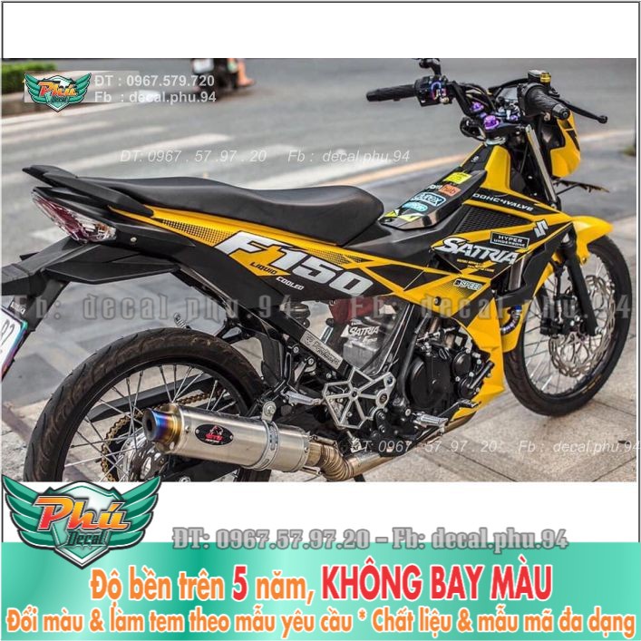 Tem rời Satria Vàng đen Mới (B) -1