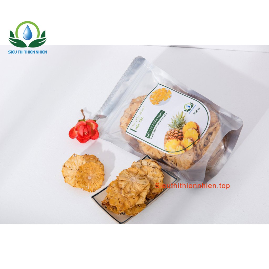 Dứa thái lát sấy khô đóng túi zip thương hiệu Mộc Sắc | BigBuy360 - bigbuy360.vn