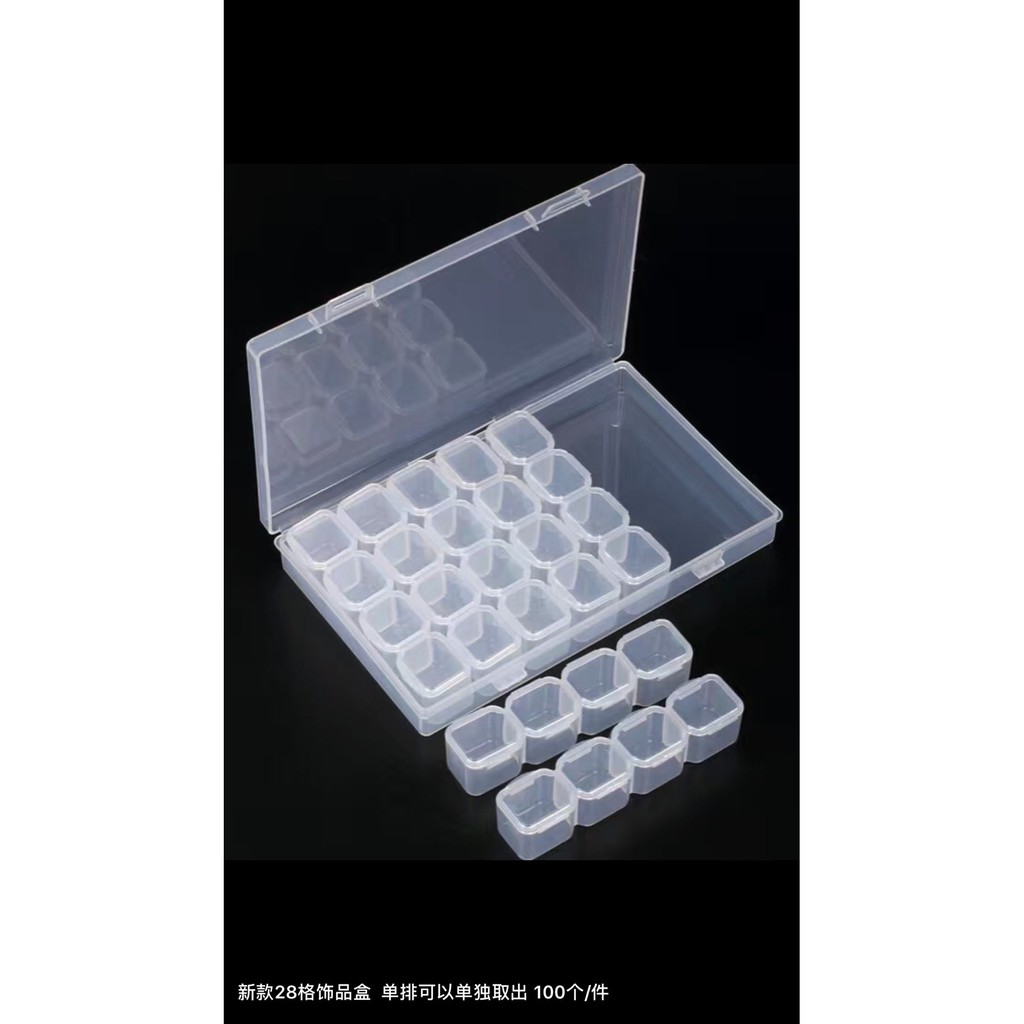 combo 15  hộp nhựa tổ ong 28 ô nhỏ HD365