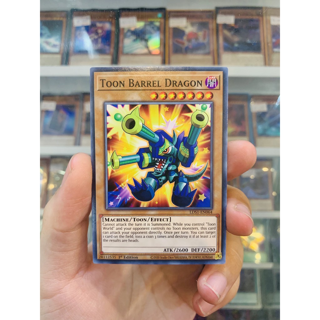 Thẻ Bài Lẻ YugiOh! Mã LDS1-EN064 - Toon Barrel Dragon - Common - 1st Edition