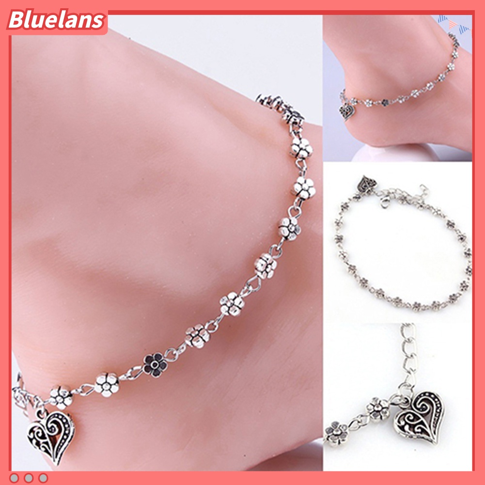 Lắc Chân Hợp Kim Họa Tiết Hoa Xinh Xắn Thời Trang Cho Nữ