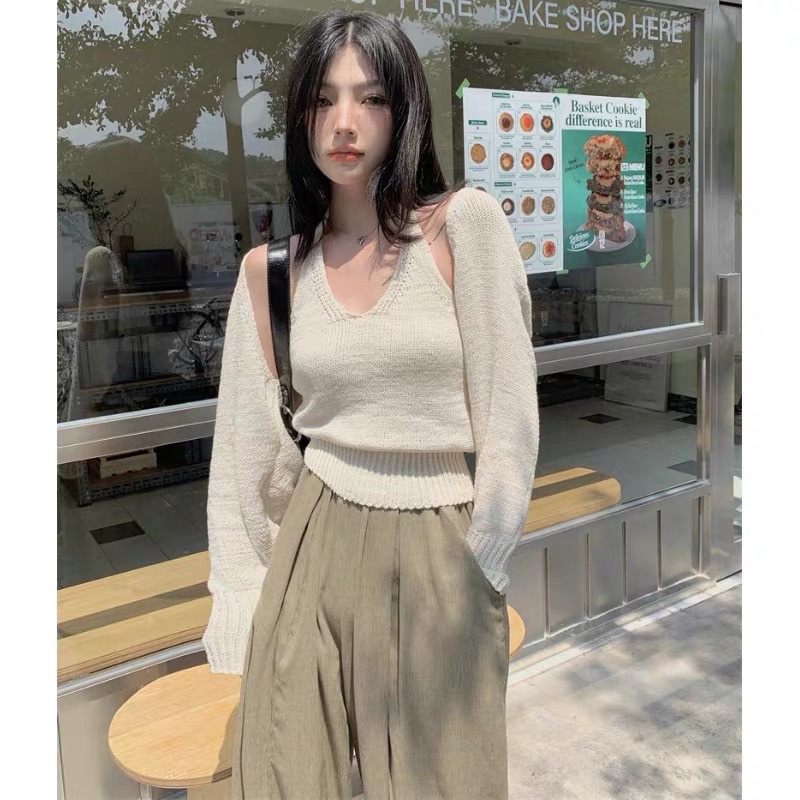 Set áo len phong cách trẻ trung