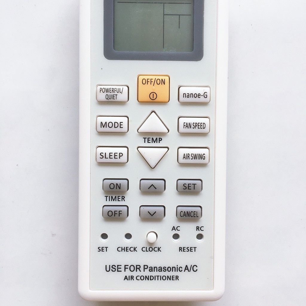 Remote máy lạnh Panasonic inverter lớn xám [TẶNG KÈM PIN] Điều khiển điều hòa Panasonic inverter