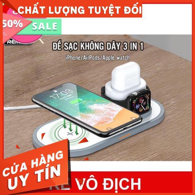 ♥️ Bàn sạc ko dây 3 in 1 REMAX W13 ♥️