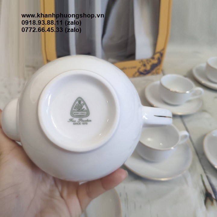 Bộ tách trà sứ minh long - bộ tách trà sứ minh long